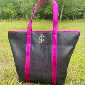 NEW! JUICY COUTURE METALLIC TOTE BAG